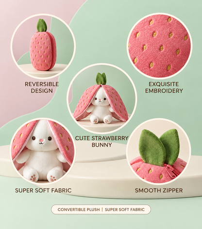Rabbit plush convertible toy 🐰❤️