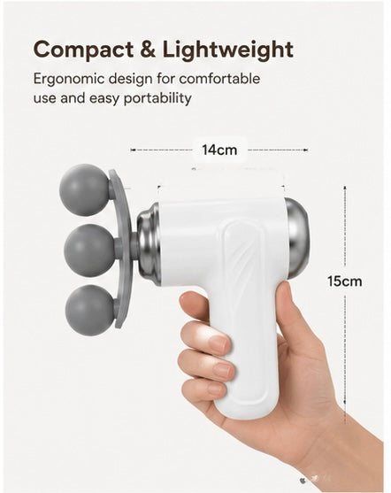 Deep Tissue Massage Gun – 9 Massage Heads | Rechargeable & Portable