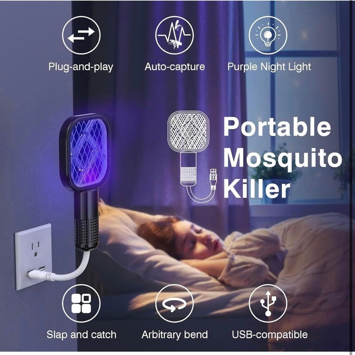 Portable Mosquito Killer Racket