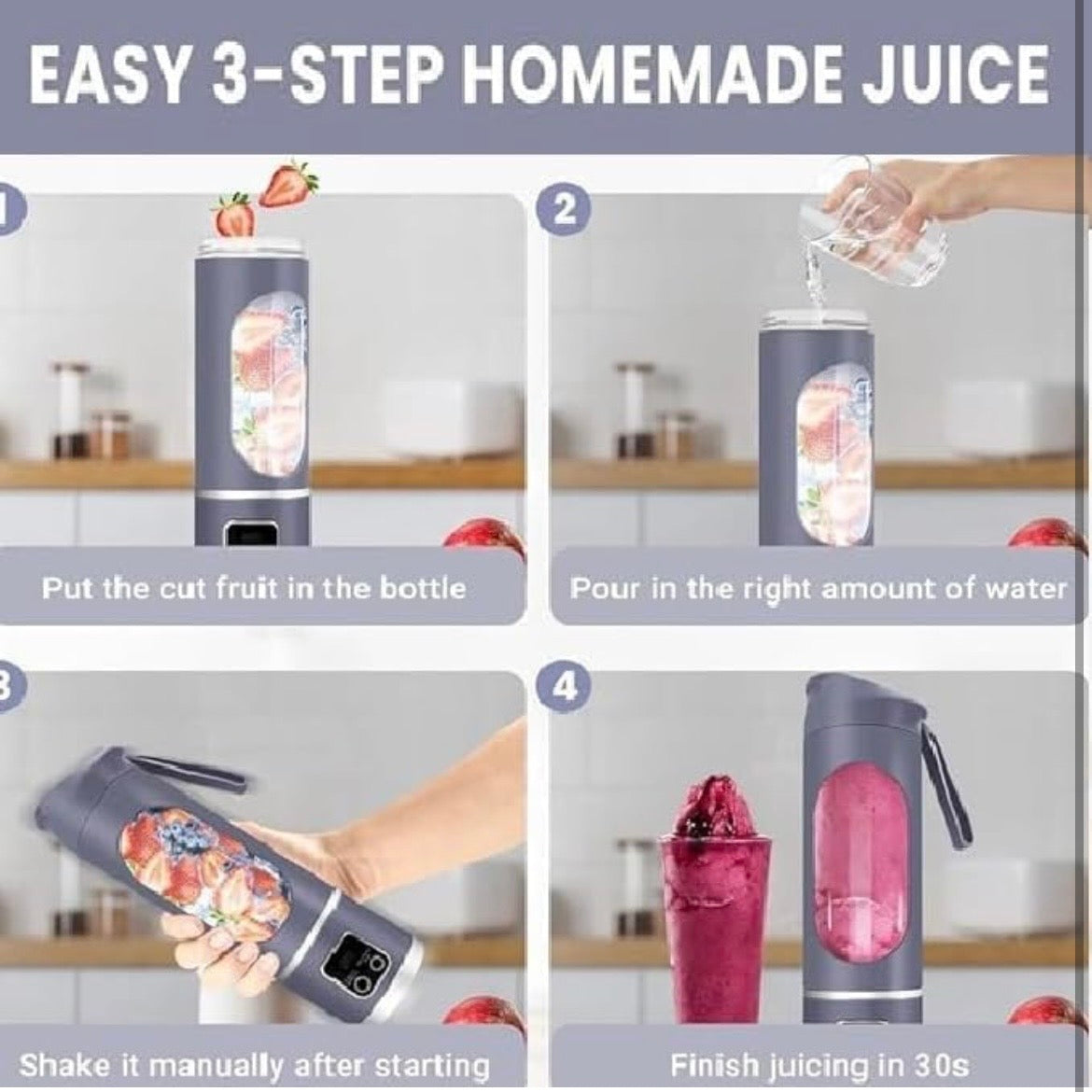 Portable Juicer Mixer Blender for Juices