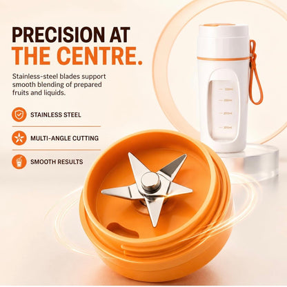 Portable Rechargeable Smoothie Blender With Leak-Proof Lid