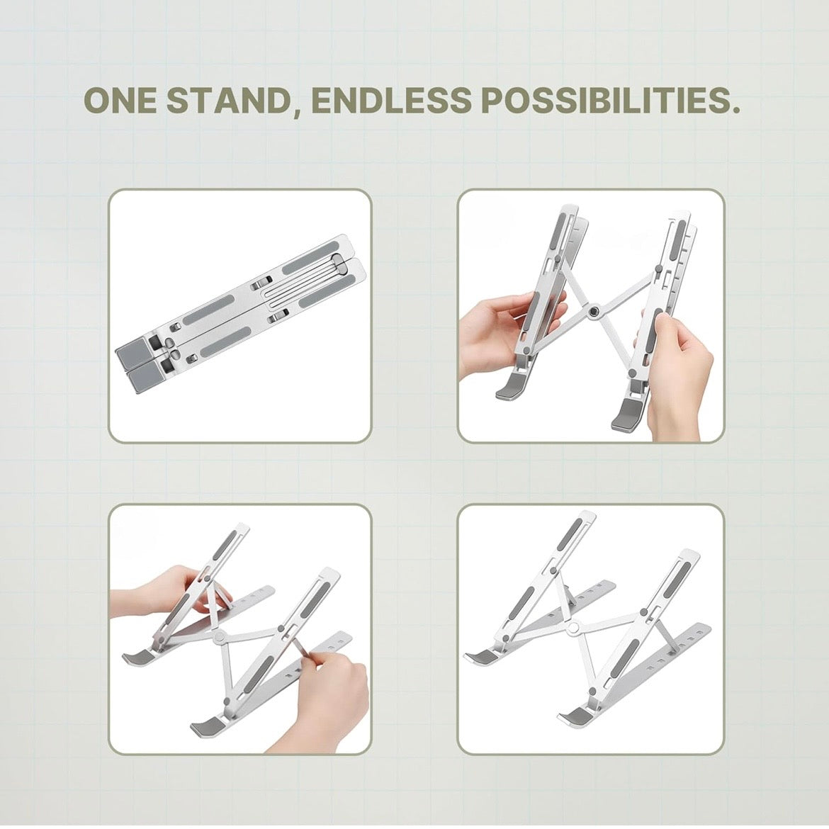 Foldable adjustable Laptop stand