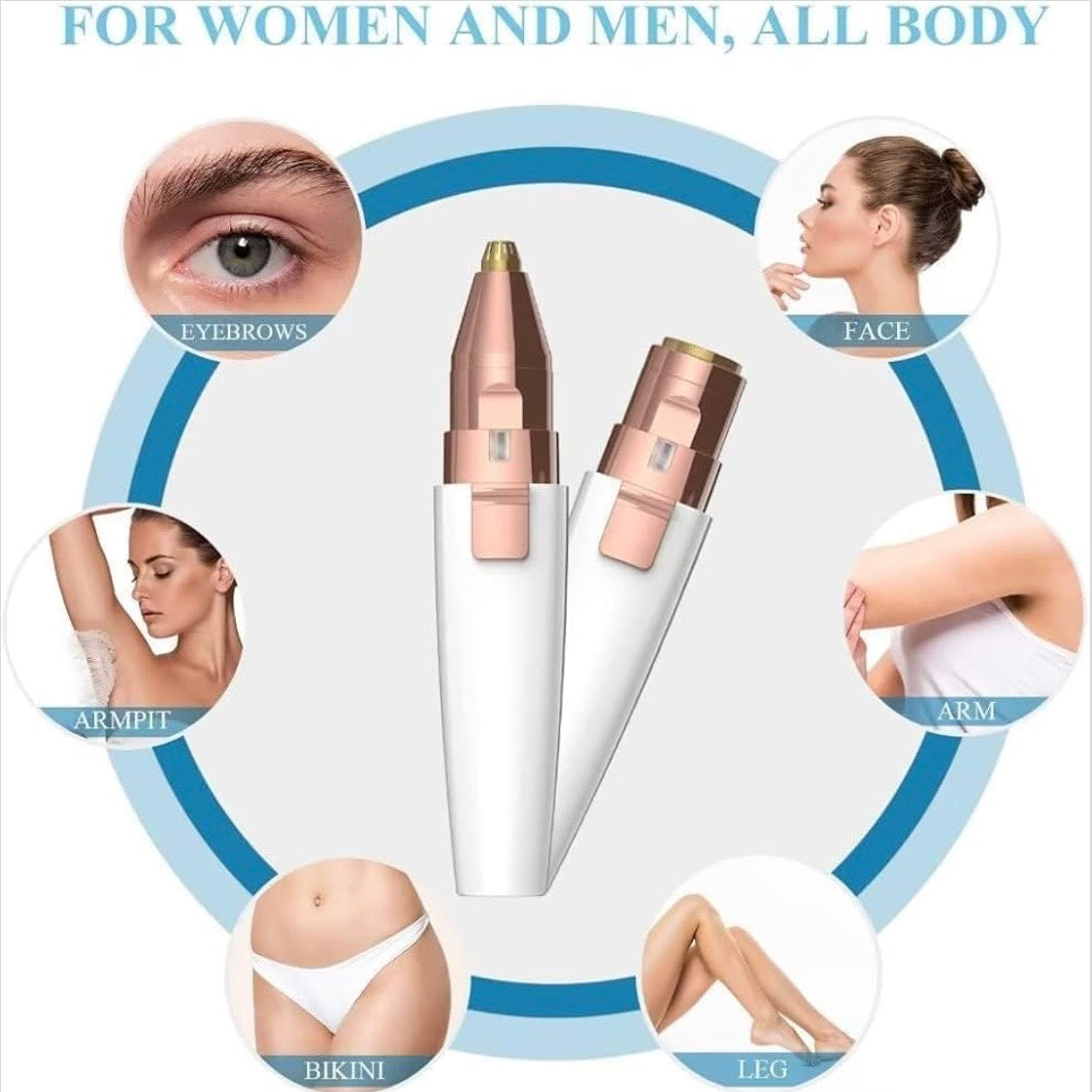 2-in-1 Eyebrow Trimmer for Women