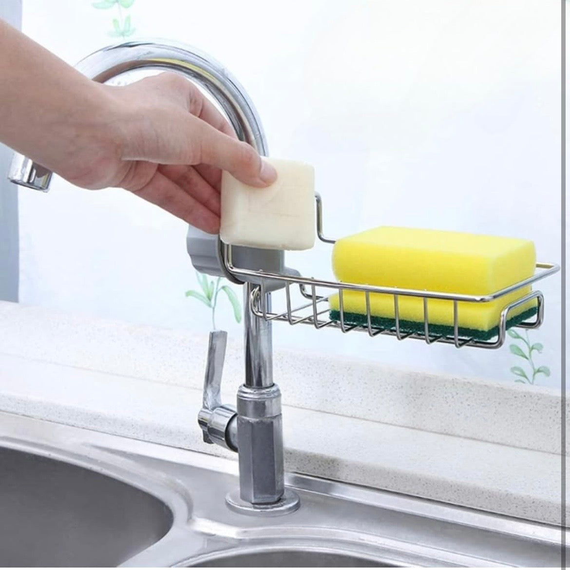 Stainless Steel Kitchen Sink Caddy Organizer