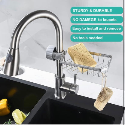 Stainless Steel Kitchen Sink Caddy Organizer