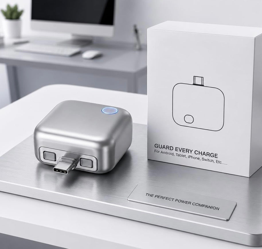 Smart Auto Disconnect Charging Adapter with Type C Cable
