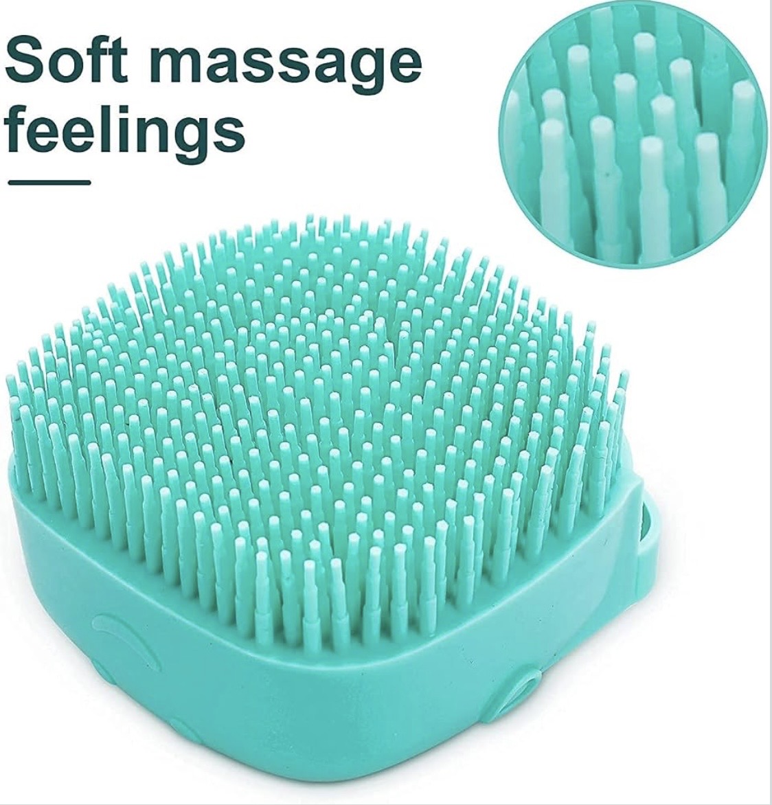 Silicone Bath Body Scrubber Brush with Soap Dispenser in buy 1 get 1 free