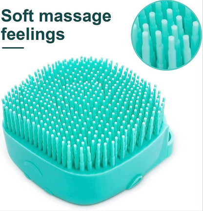 Silicone Bath Body Scrubber Brush with Soap Dispenser in buy 1 get 1 free