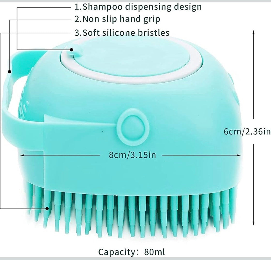 Silicone Bath Body Scrubber Brush with Soap Dispenser in buy 1 get 1 free