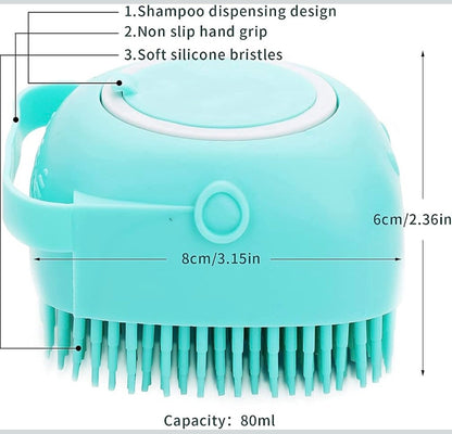 Silicone Bath Body Scrubber Brush with Soap Dispenser in buy 1 get 1 free