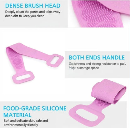 [BUY 1 GET 1 FREE] Dual-Sided Silicone Back Scrubber for Shower