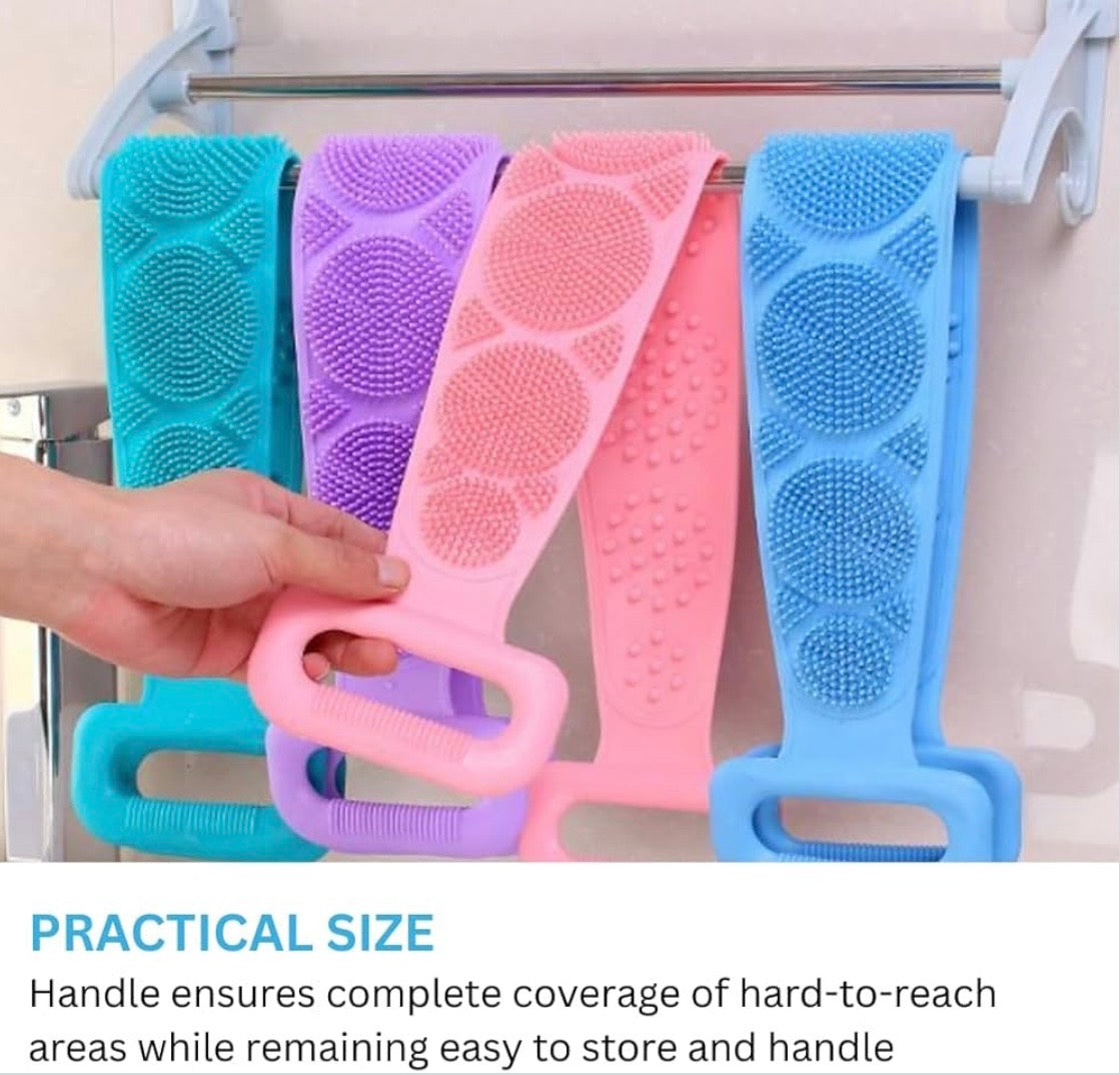 [BUY 1 GET 1 FREE] Dual-Sided Silicone Back Scrubber for Shower