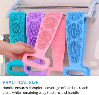 [BUY 1 GET 1 FREE] Dual-Sided Silicone Back Scrubber for Shower