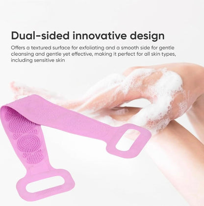 [BUY 1 GET 1 FREE] Dual-Sided Silicone Back Scrubber for Shower