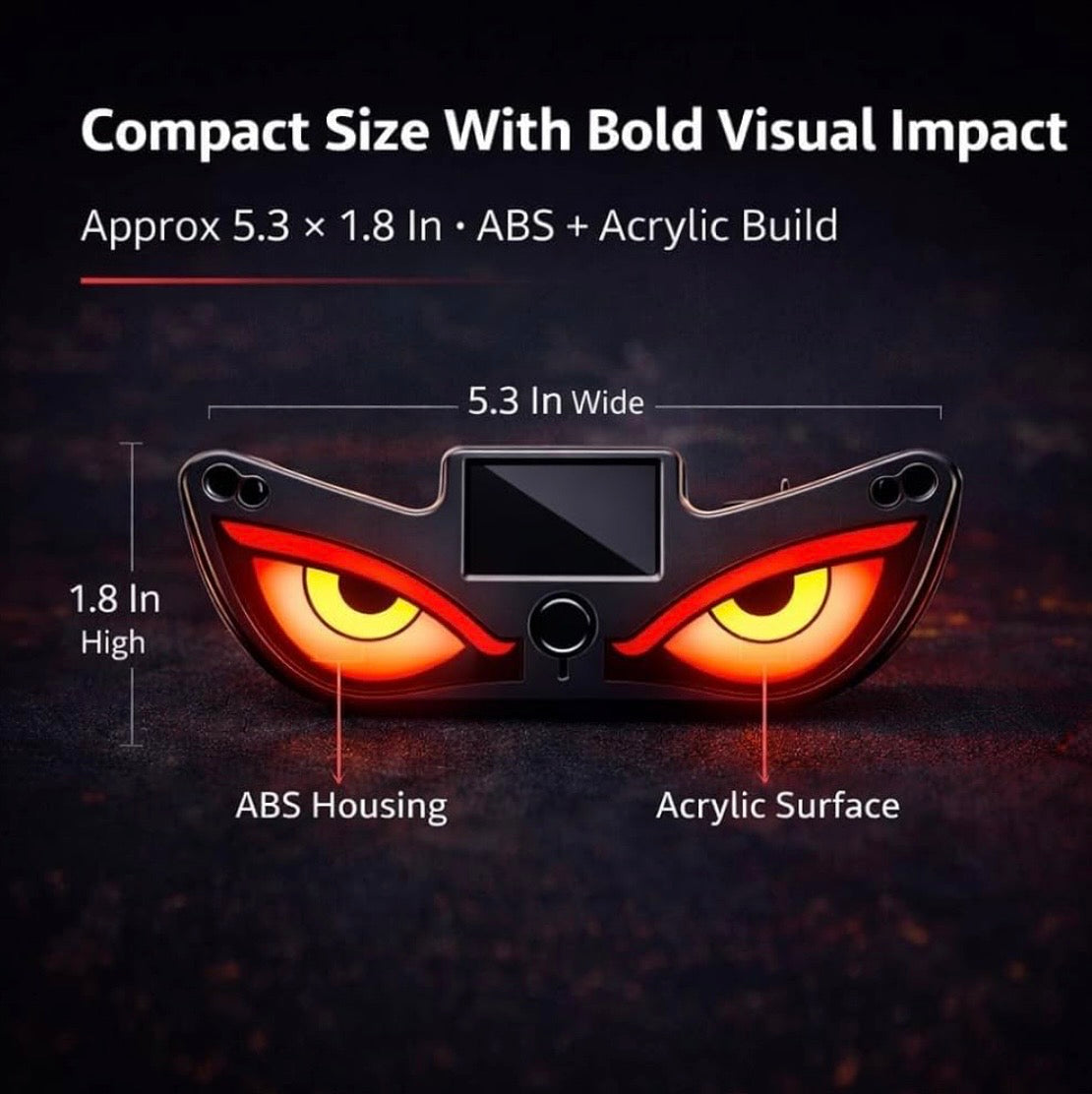 Wireless Triangle Window Light Energy Efficient Solar Devil Eye Light for Night Driving, Solar