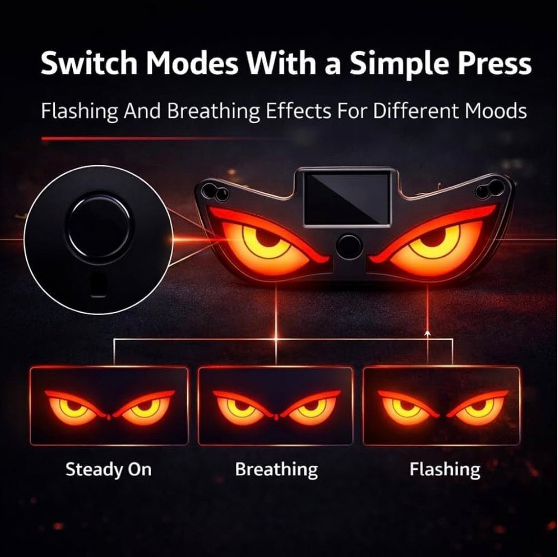 Wireless Triangle Window Light Energy Efficient Solar Devil Eye Light for Night Driving, Solar