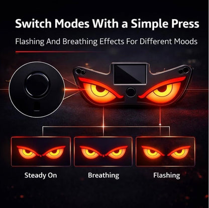 Wireless Triangle Window Light Energy Efficient Solar Devil Eye Light for Night Driving, Solar