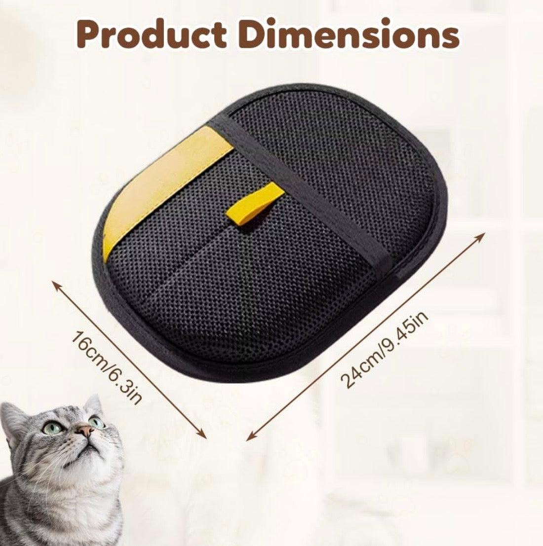 Pet Hair Removal Gloves for Dogs & Cats