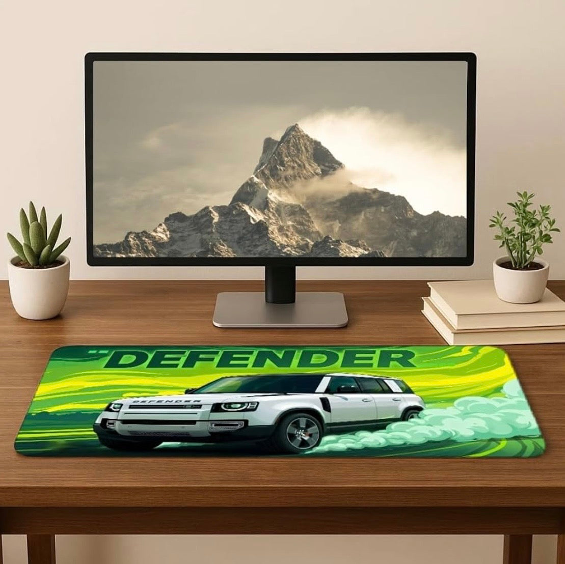 Moto Edition Desk Mat 23x11 Inch – Racing-Themed Keyboard & Mouse Pad for Office
