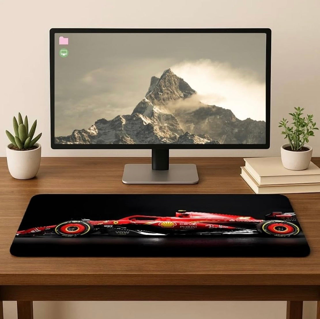 Moto Edition Desk Mat 23x11 Inch – Racing-Themed Keyboard & Mouse Pad for Office