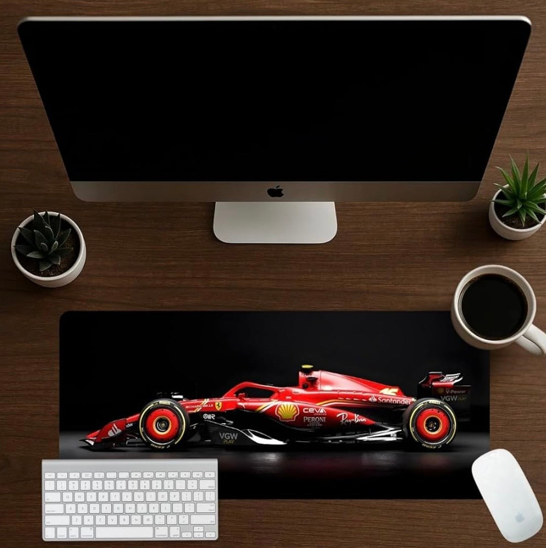 Moto Edition Desk Mat 23x11 Inch – Racing-Themed Keyboard & Mouse Pad for Office
