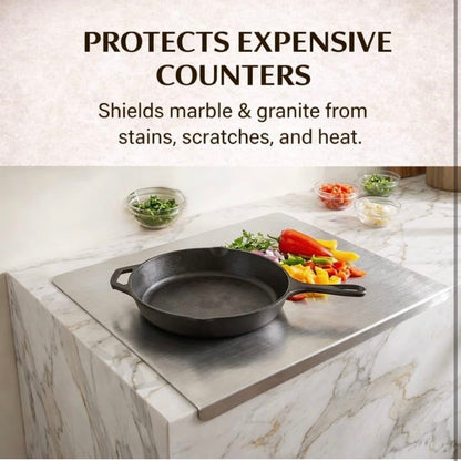 Stainless Steel Chopping Board Counter Top 36x31cm