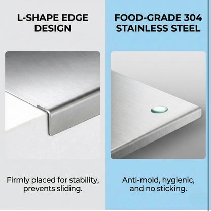 Stainless Steel Chopping Board Counter Top 36x31cm