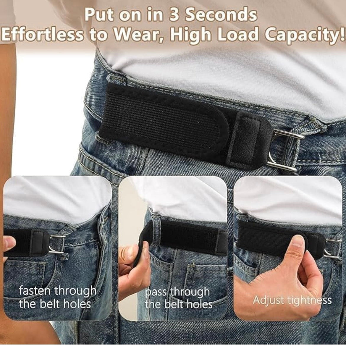 Buckleless Elastic Belt