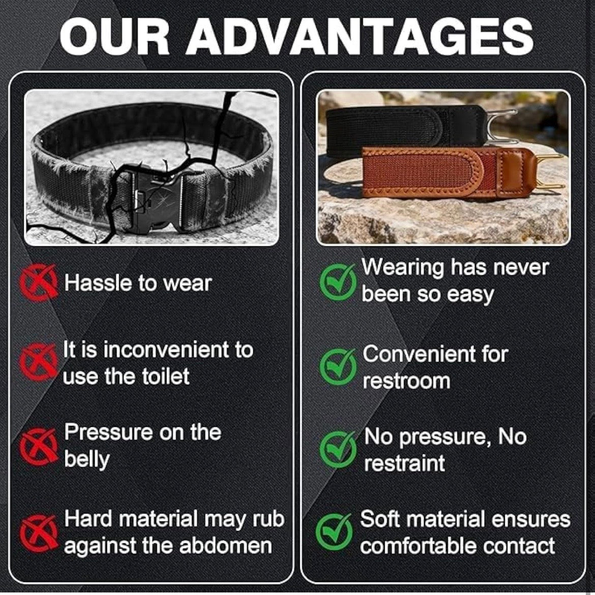 Buckleless Elastic Belt