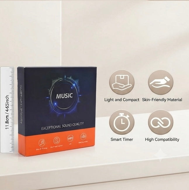 Wireless Bone Conduction Pillow Speaker – Bluetooth 5.4 Sleep Audio & White Noise Sound Machine